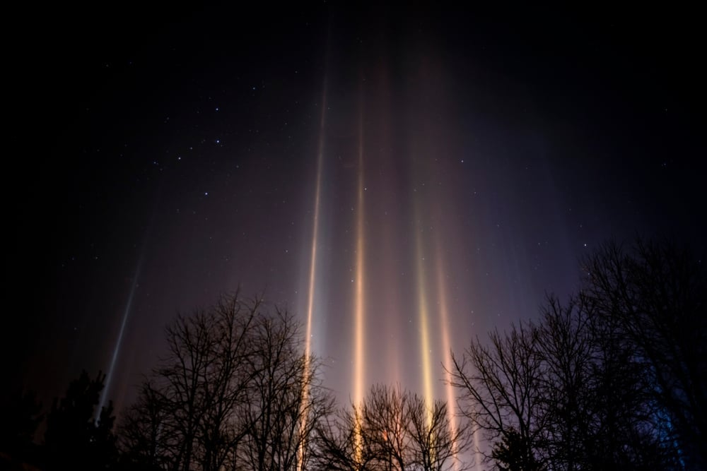 Light Pillars, West Virginia(Malachi Jacobs)s