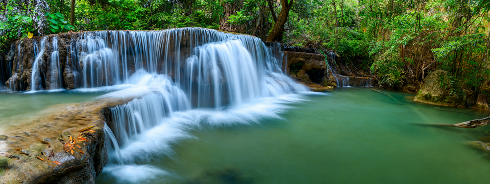 Panoramic waterfall in rainforest at National Park(PhilipYb Studio)S