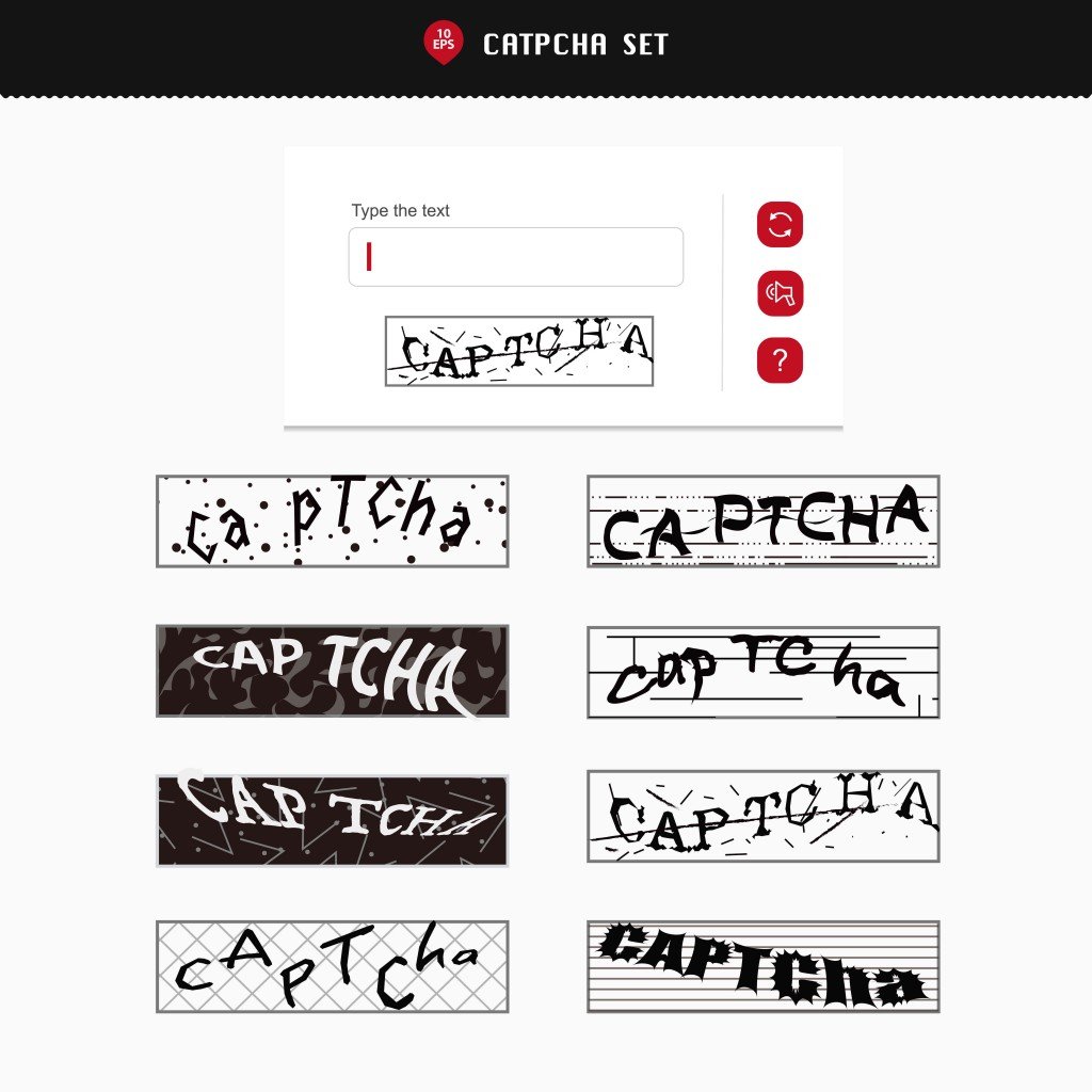 Captcha sample texts for security login(NanamiOu)s