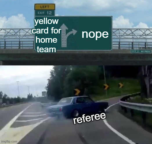 angry fans referee bias sport home advantage meme