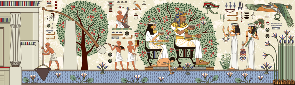 Fundo do Egito antigo. Hieróglifo e símbolo egípcio. Cultura antiga (tan_tan) S