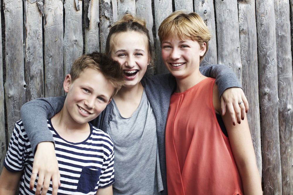 Portrait of three siblings(sanneberg)s