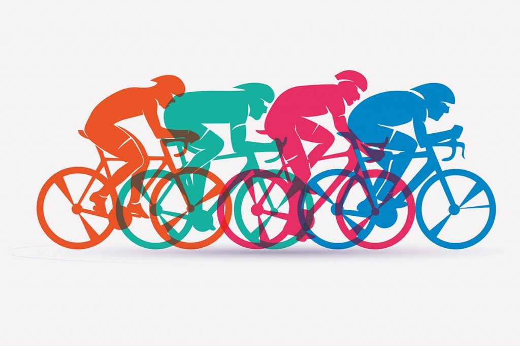 Cycling race stylized background(baldyrgan)s