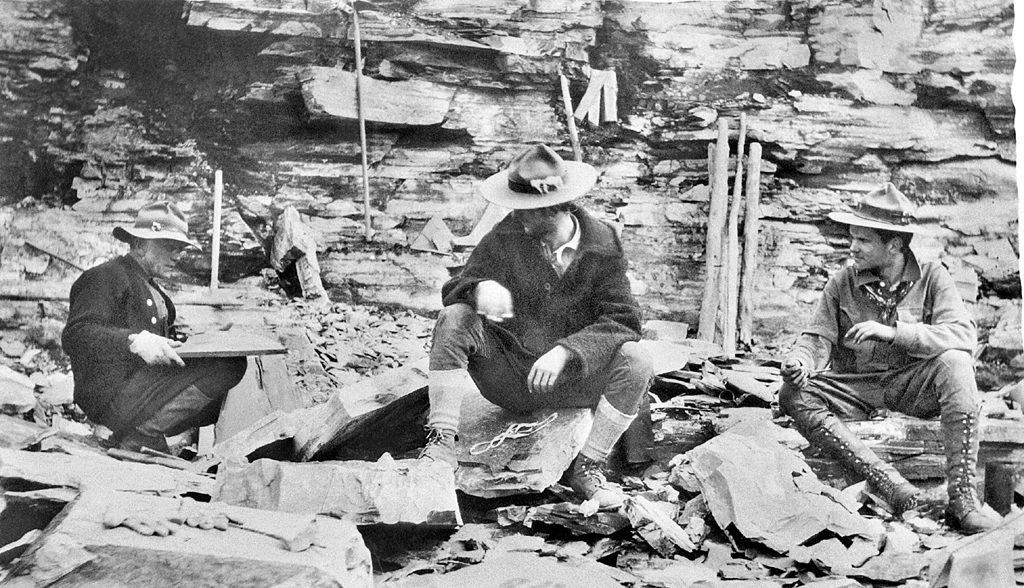 Charles Doolittle Walcott with Workers