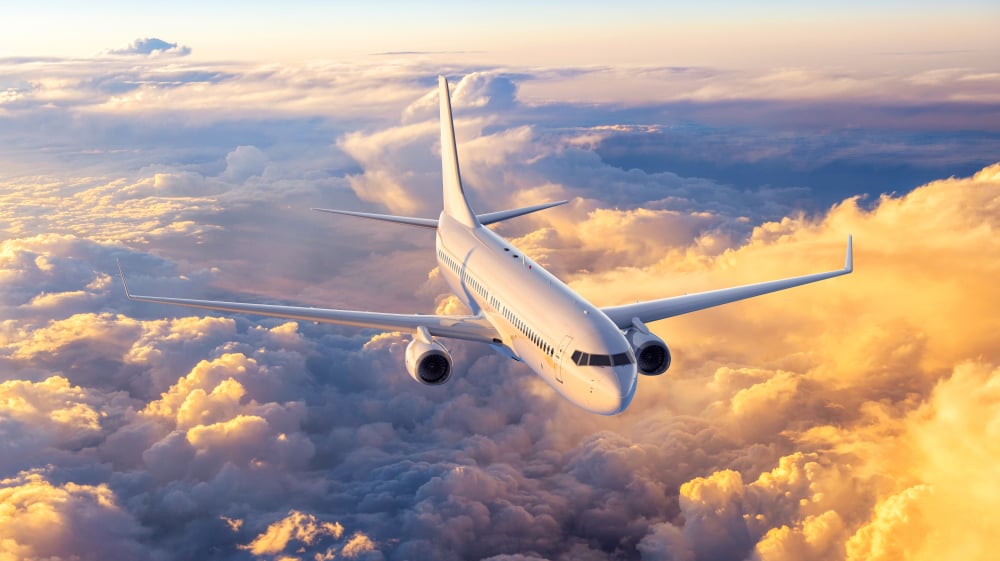 airplane in the sky, 3d rendering(joo830908)S