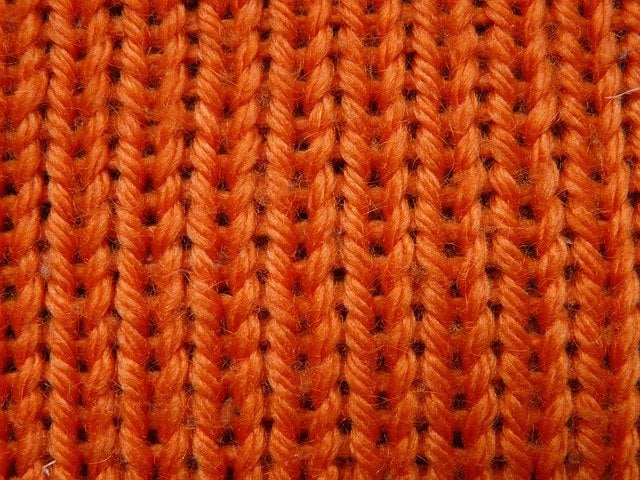 A ribbing knitting pattern