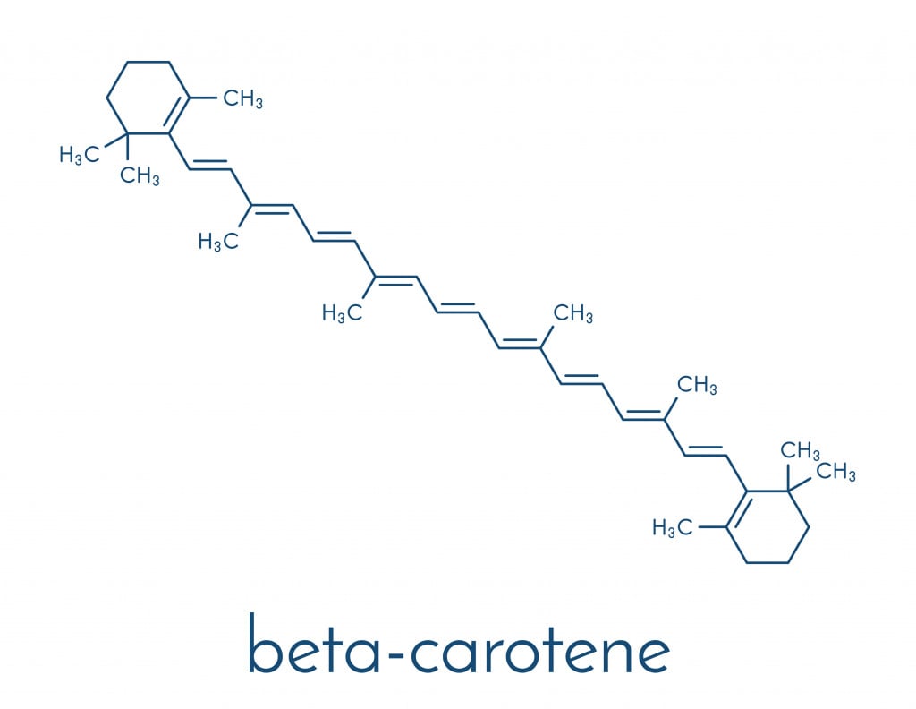 Beta-carotene pigment molecule(StudioMolekuul)