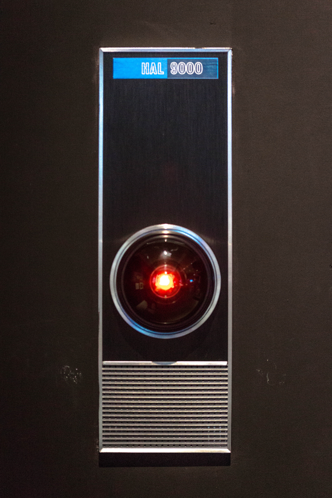 O adereço original do HAL 9000 da adaptação de Stanley Kubrick de 2001 A Space Odyssey (Hethers) s