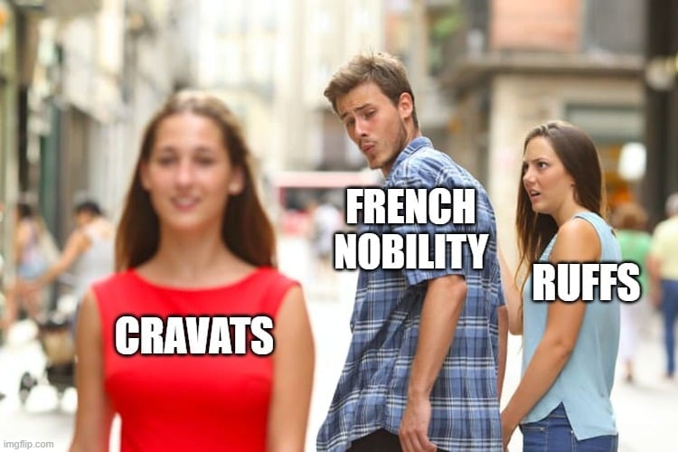 FRENCH NOBILITY; RUFFS; CRAVATS