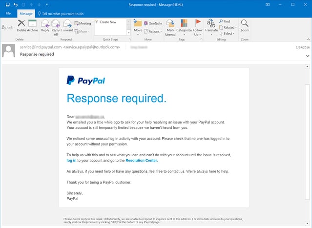 Do you notice how genuine this phishing email looks