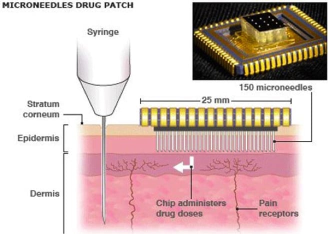 Transdermal microneedles