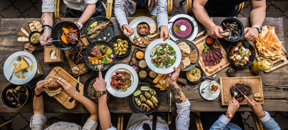 table with food, top view(Olga Klochanko)S