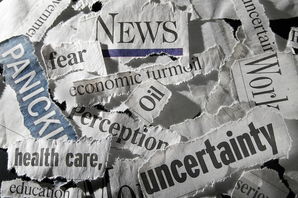 Various,Newspaper,Headlines,Showing,Economic,Concepts