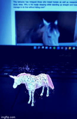 Snapchat world lenses can make dancing unicorns appear on your keyboard if you wish.