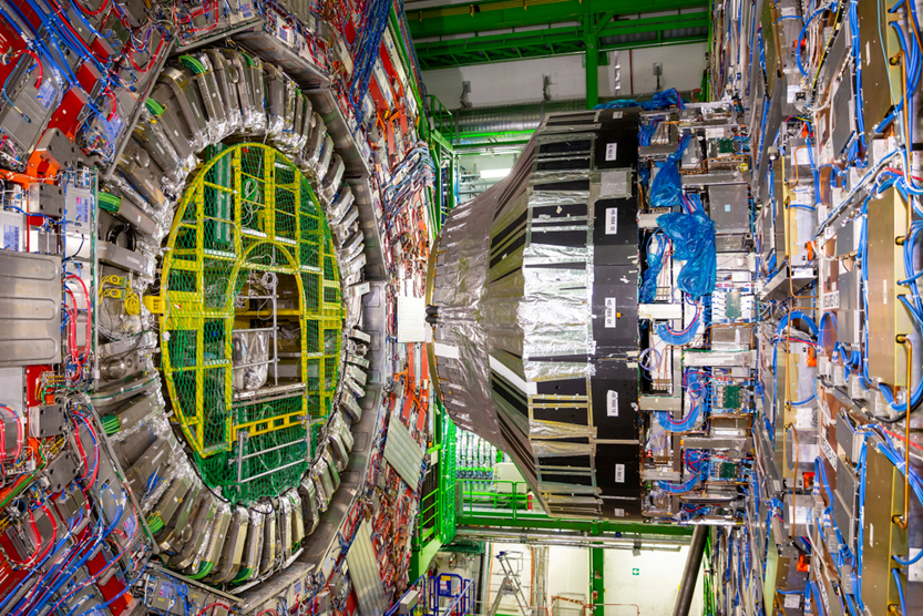 CERN, France - 25 June, 2019: A part of The Large Hadron Collider (LHC) is seen underground inthe French part of CERN.