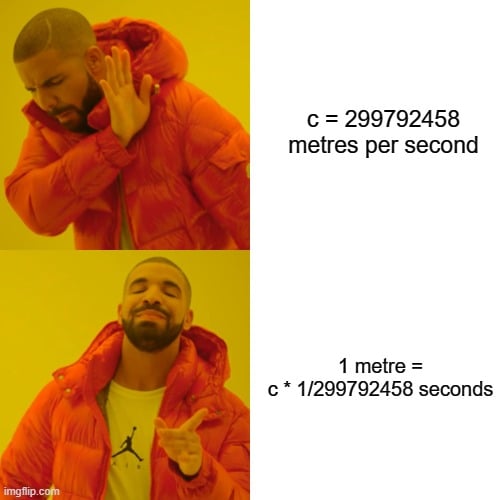 299792458 metres per second meme