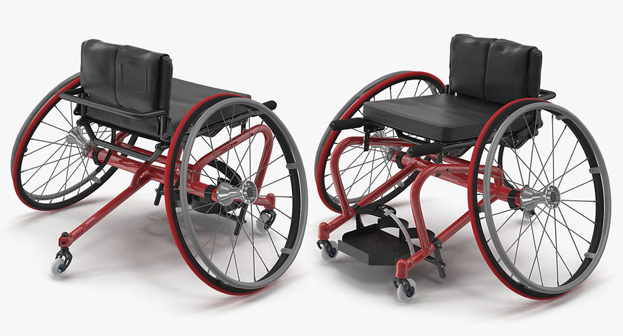 A sports wheelchair has a complex construction that enables it to perform under demanding conditions