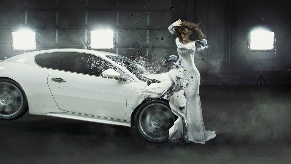 Conceptual,Photo,Of,A,Crashed,Car