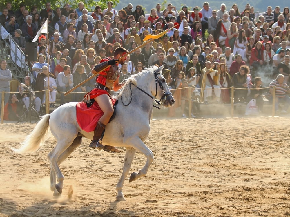 Lugo,,Spain.,16/06/2019.,Men,Riding,Horses,In,Arde,Lucus,,A