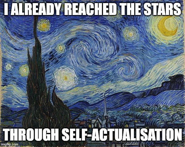 I ALREADY REACHED THE STARS meme