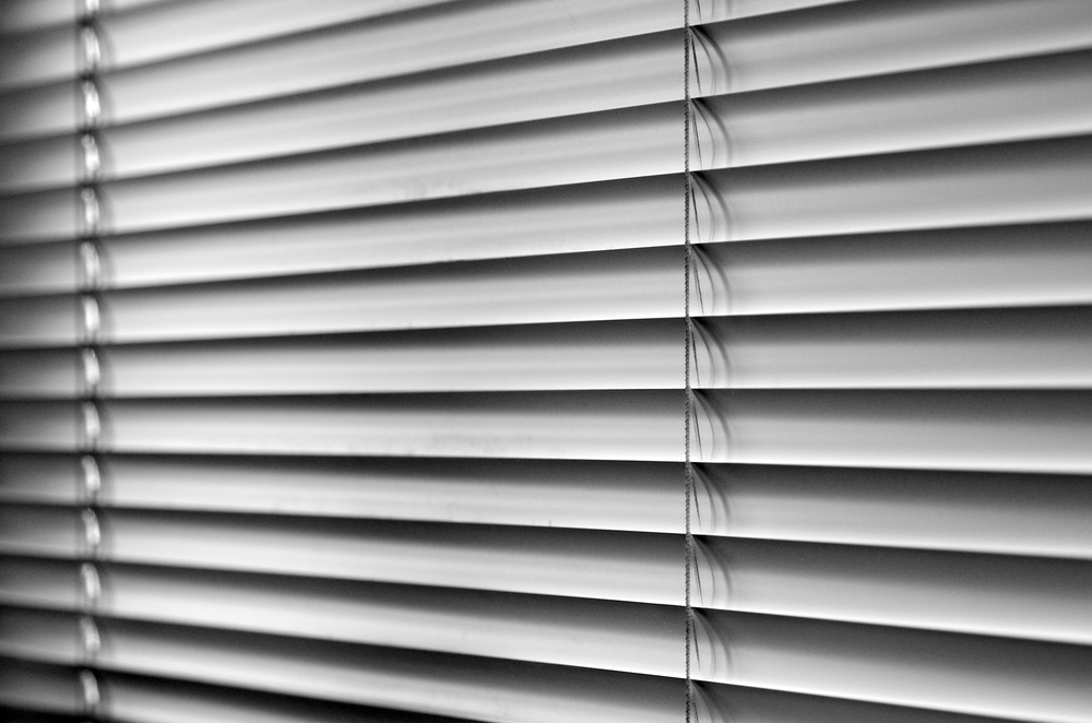 Venetian,Blinds,,Close,Up,Image,As,Background.,Black,And,White