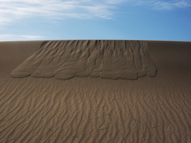 Dune avalanche DeathValley2