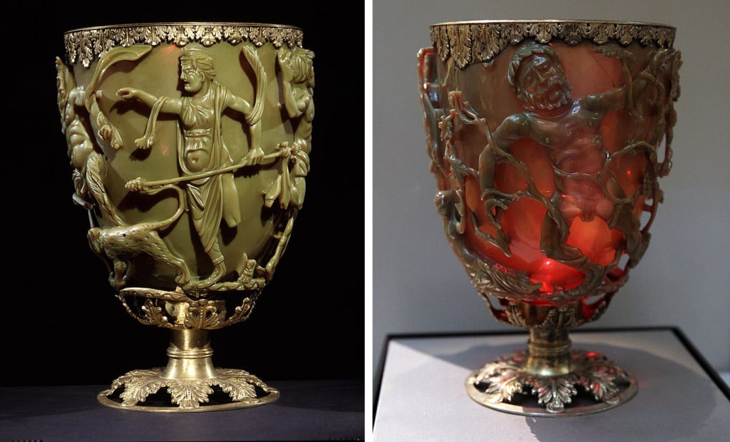 Lycurgus cup in reflected light