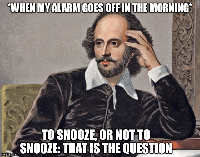 WHEN MY ALARM GOES OFF IN THE MORNING