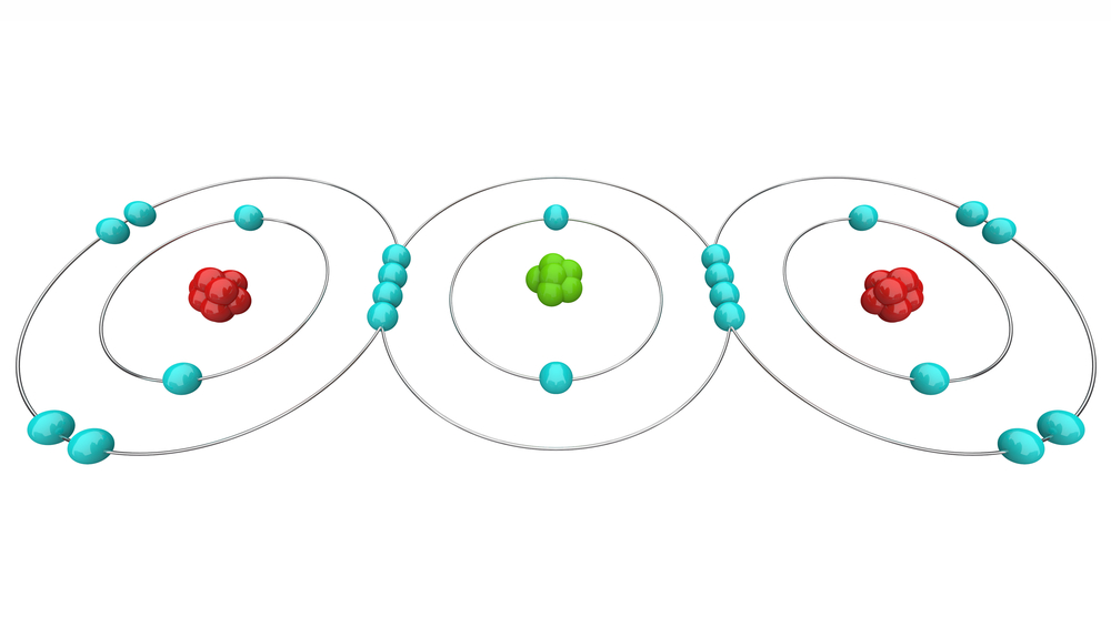 An,Atomic,Diagram,Of,Carbon,Dioxide,,Or,Co2,,Showing,Its