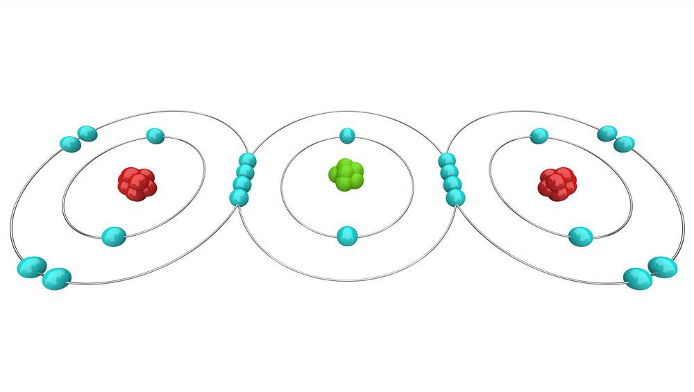 An,Atomic,Diagram,Of,Carbon,Dioxide,,Or,Co2,,Showing,Its