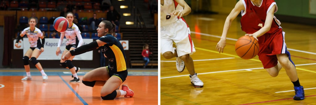 Basketball online and volleyball