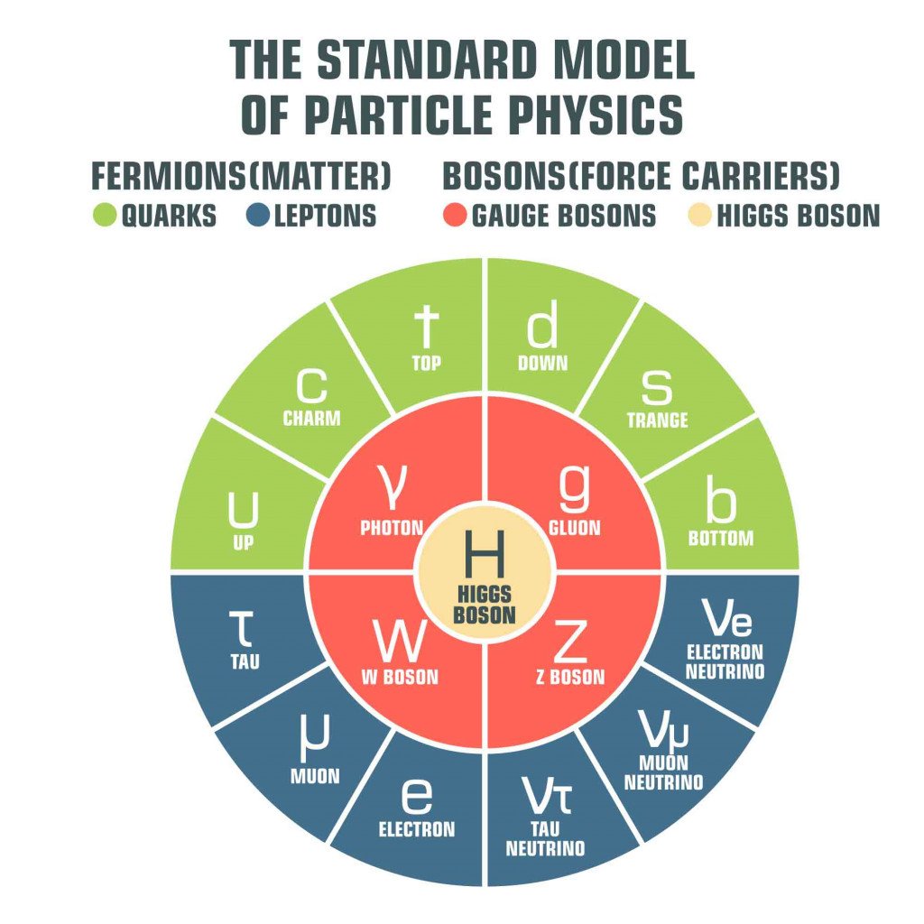 Vector scientific icon Standard model of physics