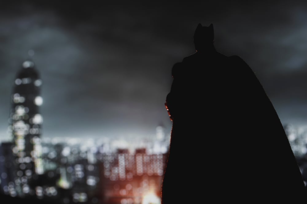 August,21,2020:,Batman,From,Dc,Comics,Looming,Over,Gotham