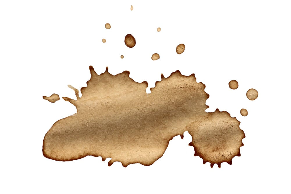 Coffee,Stains,Isolated,On,White,Background