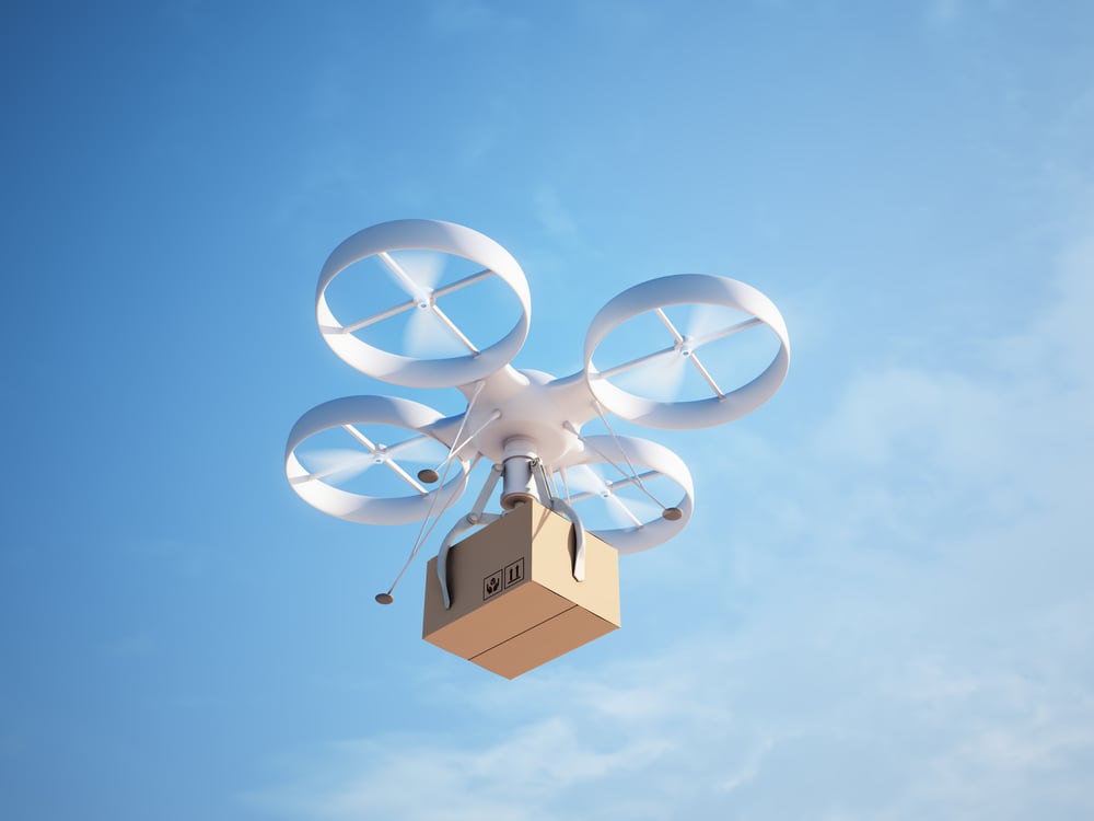Drone,Delivering,A,Package,-,Autonomous,Logistics