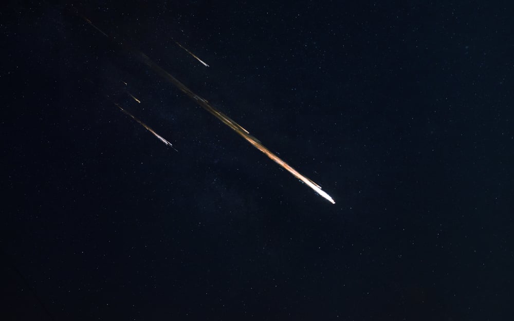 Meteor,Shower.,Elements,Of,This,Image,Furnished,By,Nasa