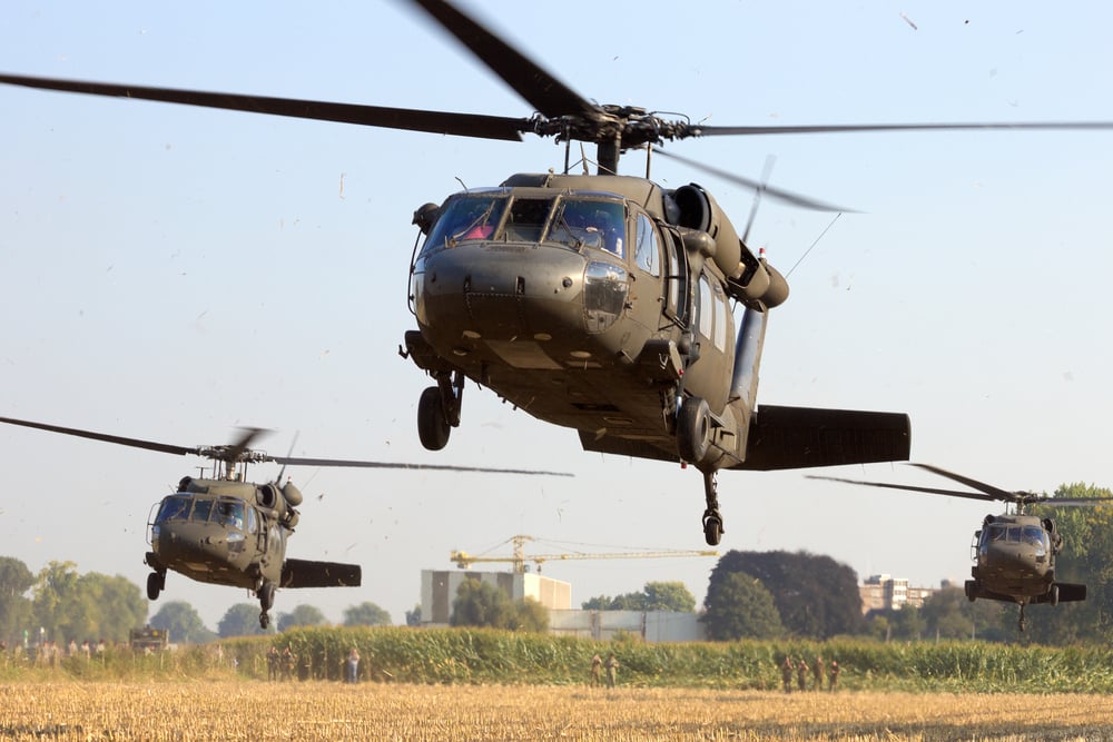 Grave,,Netherlands,-,Sep,17:,American,Black,Hawk,Helicopters,Take