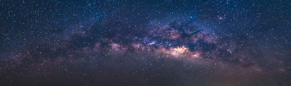 Panorama,View,Universe,Space,Shot,Of,Milky,Way,Galaxy,With