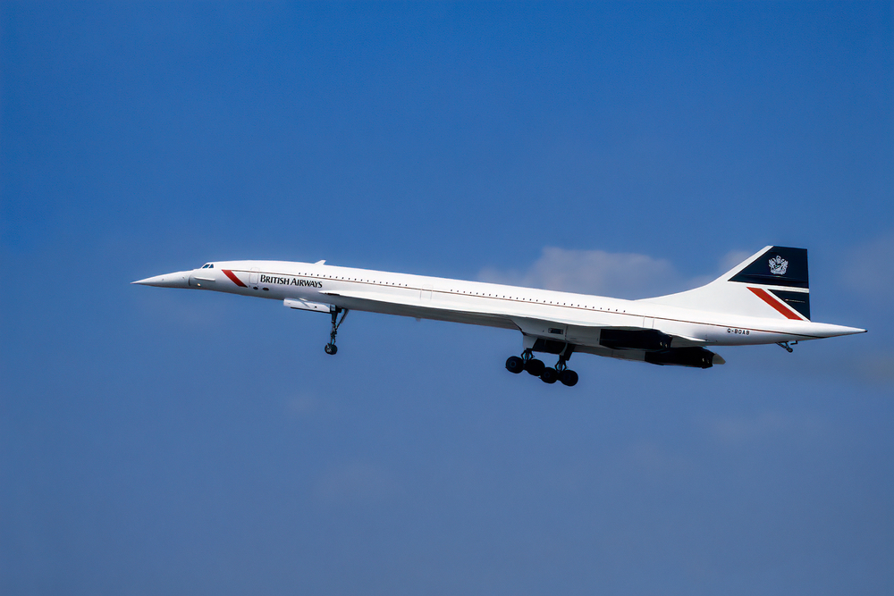 Fairford,Gloucester,Uk,07.20.1996:,British,Airways,Concorde,G-boab,Taking,Off