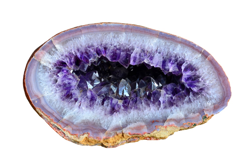 Amethyst,Geode,From,Rasovka,,Czech,Republic.