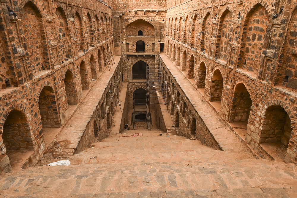 Delhi,,India-march,01,,2015:underground,Step-well,Ugrasen,Ki,Baoli,In,Heart