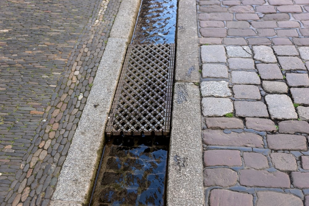 Water,Channel,In,The,City,Of,Freiburg,Im,Breisgau.,Germany