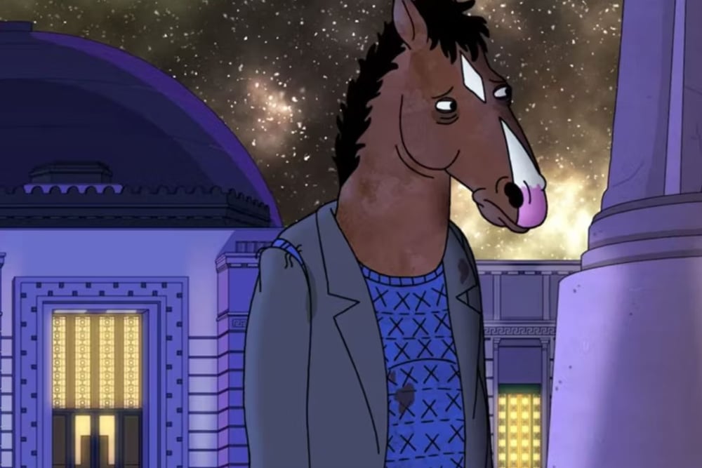 Bojack Horseman looking ragged