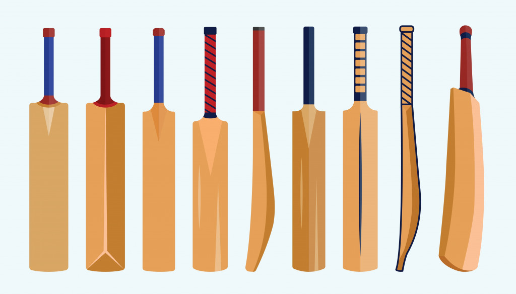 Cricket Bat Illustrations Clip Art Best Unique Set Design