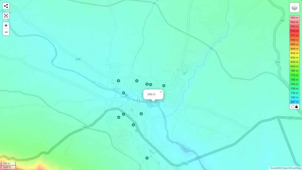 Wai lowest elevation