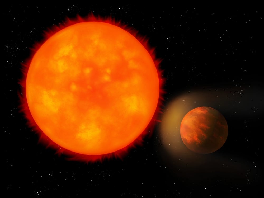 Giant,Planet,Is,Too,Close,To,The,Star.,Hot,Jupiter,