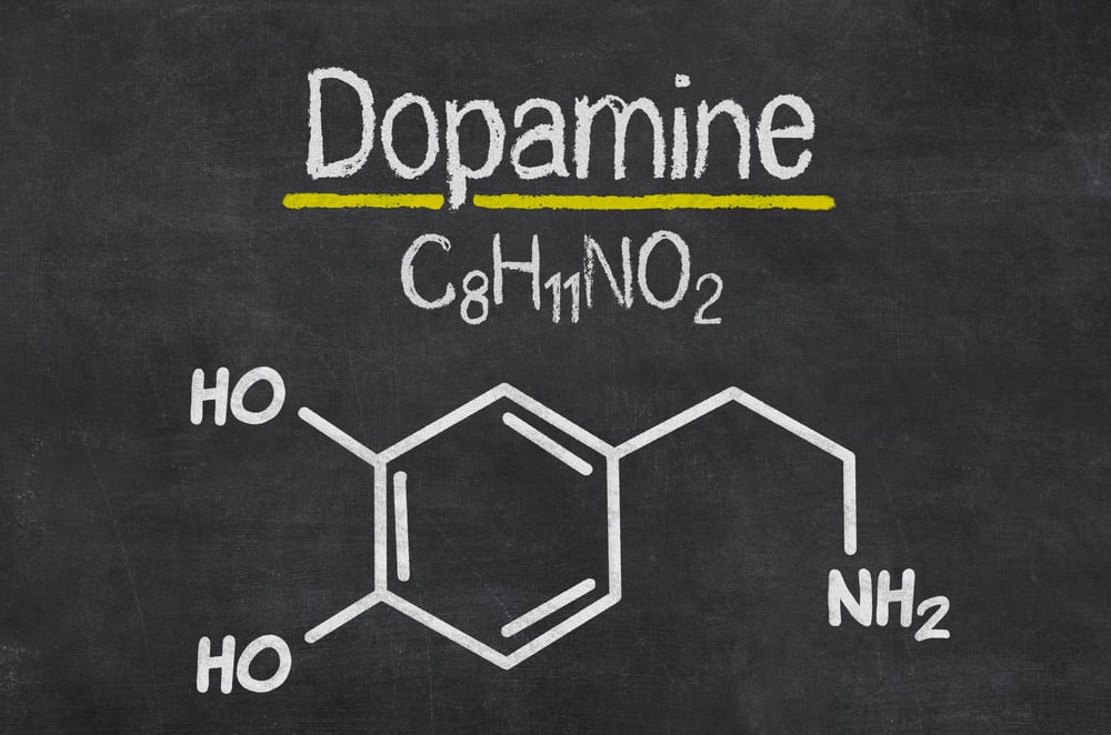 Blackboard,With,The,Chemical,Formula,Of,Dopamine