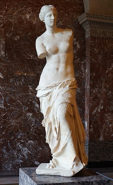 The legendary Venus de Milo in the Louvre