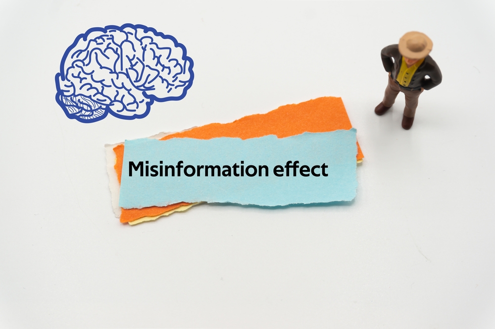 Misinformation,Effect.the,Word,Is,Written,On,A,Slip,Of,Colored